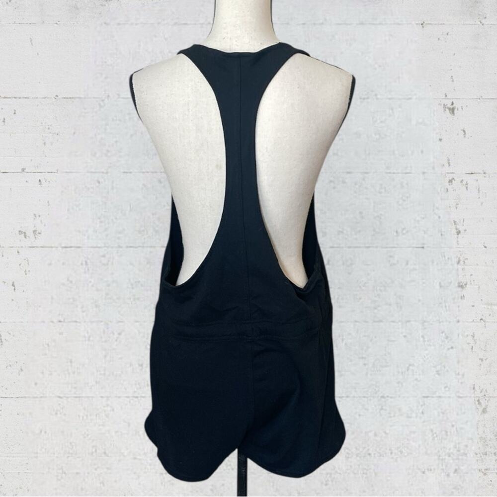 Nike Women's Prep Romper Overall Sportswear Shorts Black Large Sporty Y2K - Picture 6 of 14